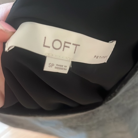 Loft dark grey velvet top - Picture 3 of 3